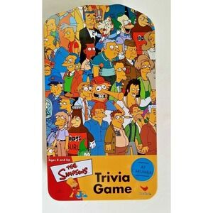 The Simpsons TV Episode Trivia Game Small Tin by Cardinal Open Box Complete 2003